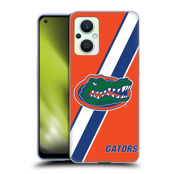 University Of Florida UF University Of Florida Stripes Soft Gel Case for OPPO Reno8 Lite