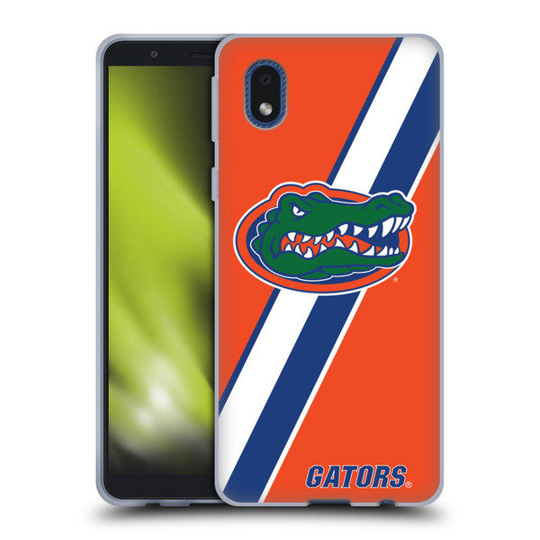 University Of Florida UF University Of Florida Stripes Soft Gel Case for Samsung Galaxy A01 Core (2020)