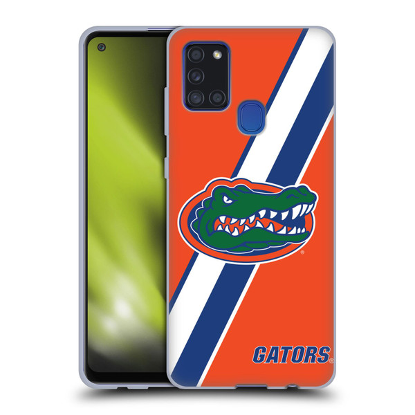 University Of Florida UF University Of Florida Stripes Soft Gel Case for Samsung Galaxy A21s (2020)