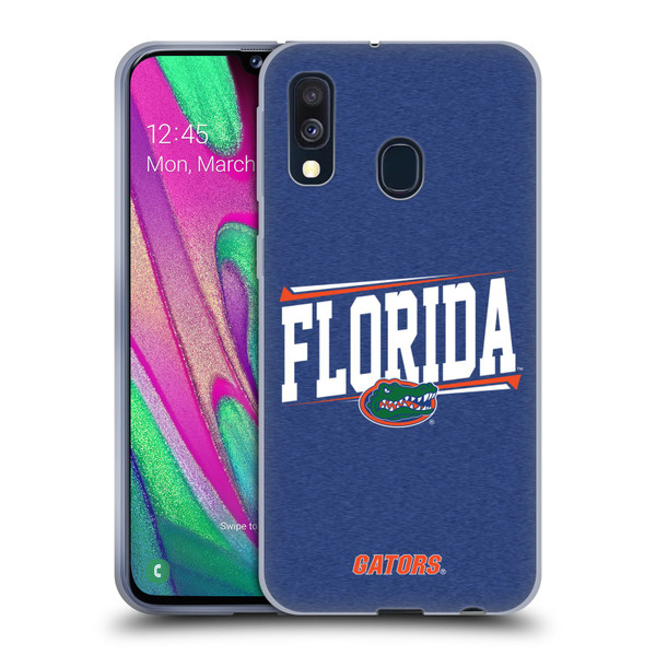 University Of Florida UF University Of Florida Double Bar Soft Gel Case for Samsung Galaxy A40 (2019)