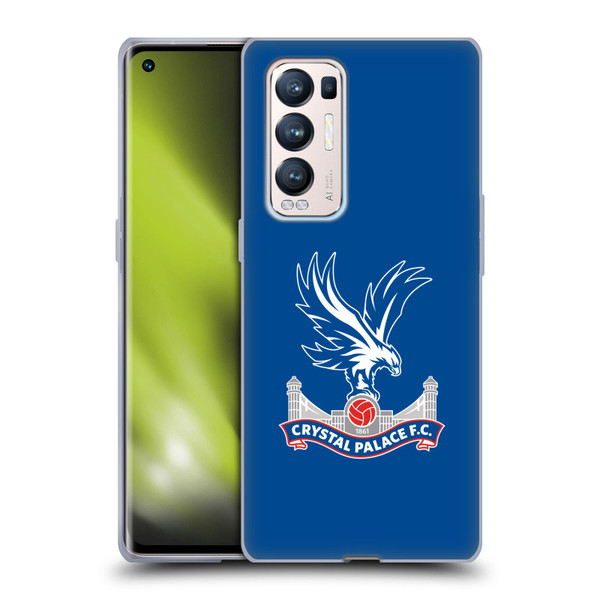 Crystal Palace FC Crest Plain Soft Gel Case for OPPO Find X3 Neo / Reno5 Pro+ 5G