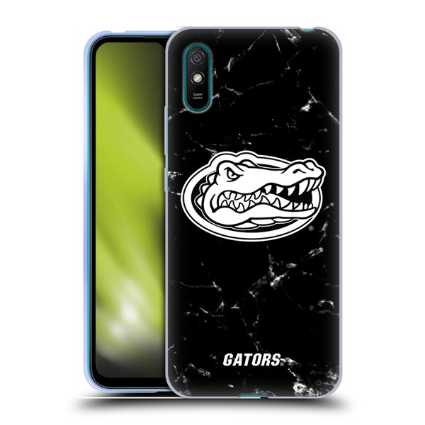 University Of Florida UF University Of Florida Black And White Marble Soft Gel Case for Xiaomi Redmi 9A / Redmi 9AT