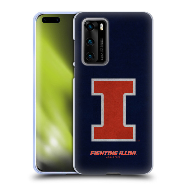 University Of Illinois U Of I University Of Illinois Distressed Look Soft Gel Case for Huawei P40 5G