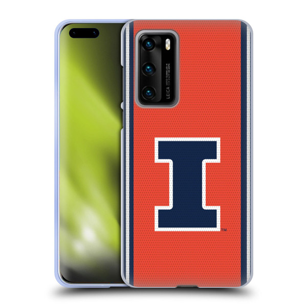 University Of Illinois U Of I University Of Illinois Football Jersey Soft Gel Case for Huawei P40 5G