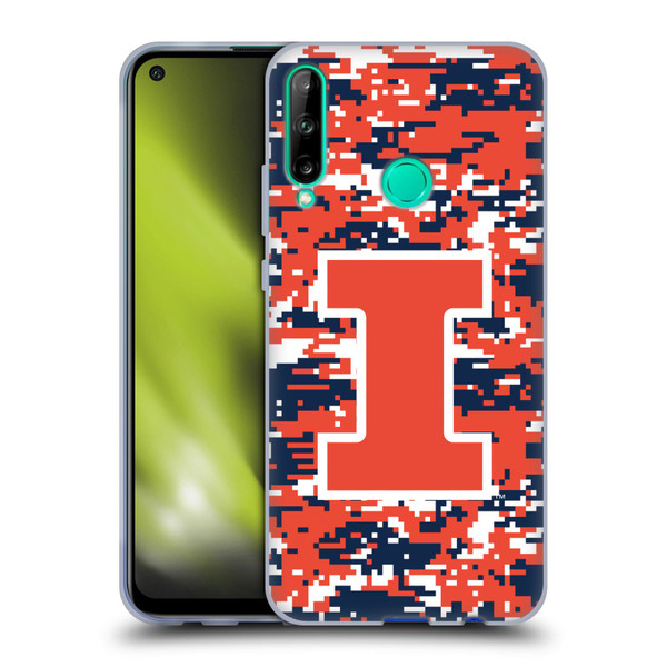 University Of Illinois U Of I University Of Illinois Digital Camouflage Soft Gel Case for Huawei P40 lite E