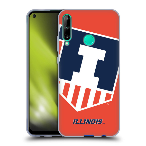 University Of Illinois U Of I University Of Illinois Oversized Icon Soft Gel Case for Huawei P40 lite E