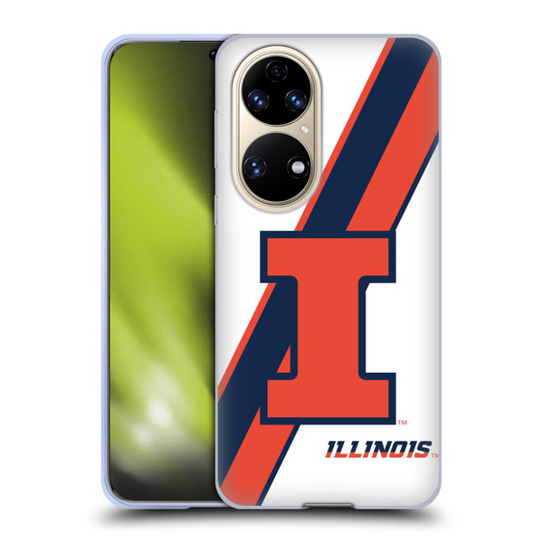 University Of Illinois U Of I University Of Illinois Stripes Soft Gel Case for Huawei P50