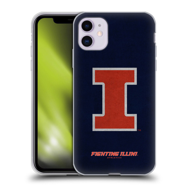 University Of Illinois U Of I University Of Illinois Distressed Look Soft Gel Case for Apple iPhone 11