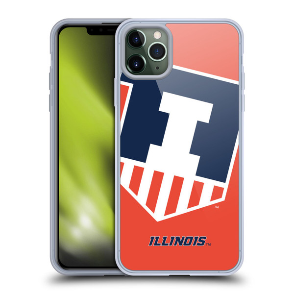 University Of Illinois U Of I University Of Illinois Oversized Icon Soft Gel Case for Apple iPhone 11 Pro Max