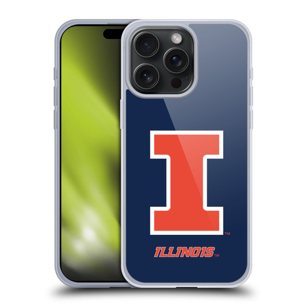 University Of Illinois U Of I University Of Illinois Plain Soft Gel Case for Apple iPhone 15 Pro Max