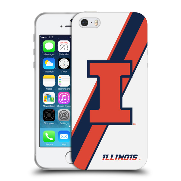 University Of Illinois U Of I University Of Illinois Stripes Soft Gel Case for Apple iPhone 5 / 5s / iPhone SE 2016