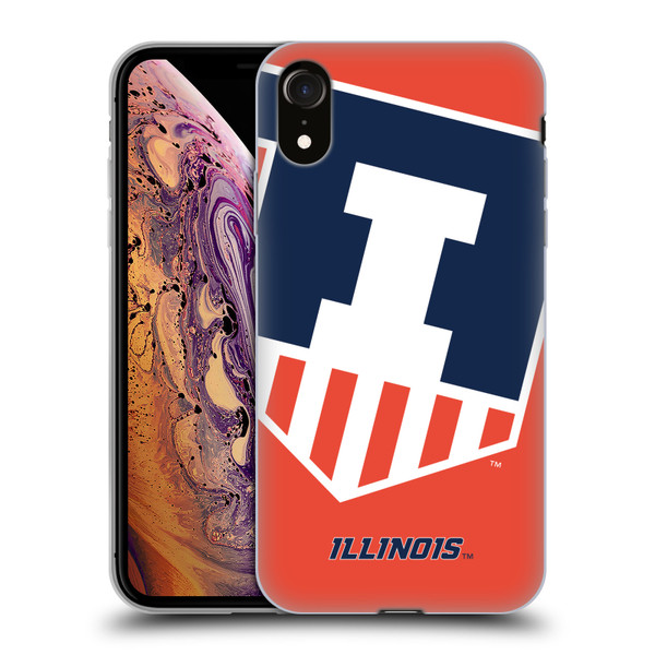 University Of Illinois U Of I University Of Illinois Oversized Icon Soft Gel Case for Apple iPhone XR