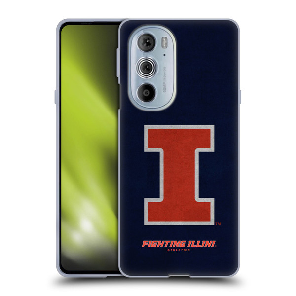 University Of Illinois U Of I University Of Illinois Distressed Look Soft Gel Case for Motorola Edge X30