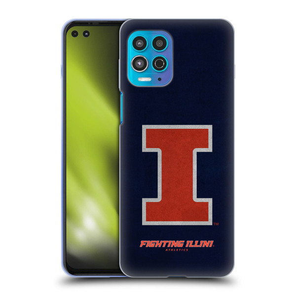 University Of Illinois U Of I University Of Illinois Distressed Look Soft Gel Case for Motorola Moto G100