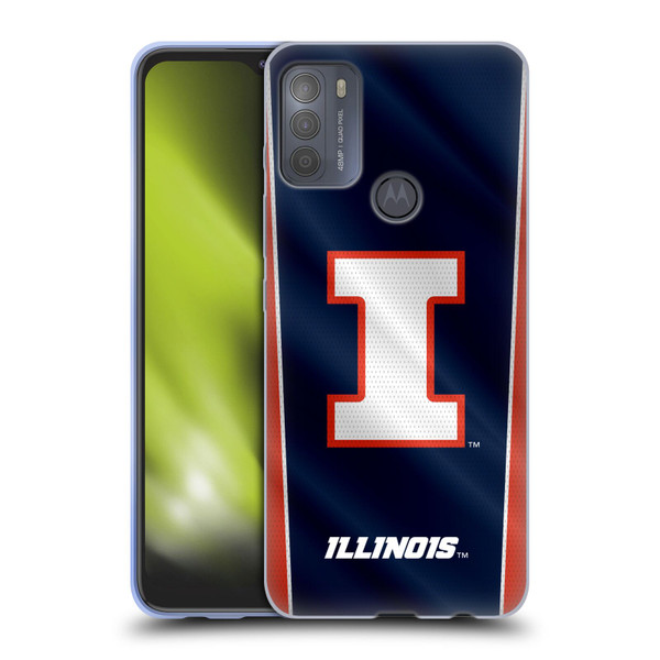 University Of Illinois U Of I University Of Illinois Banner Soft Gel Case for Motorola Moto G50