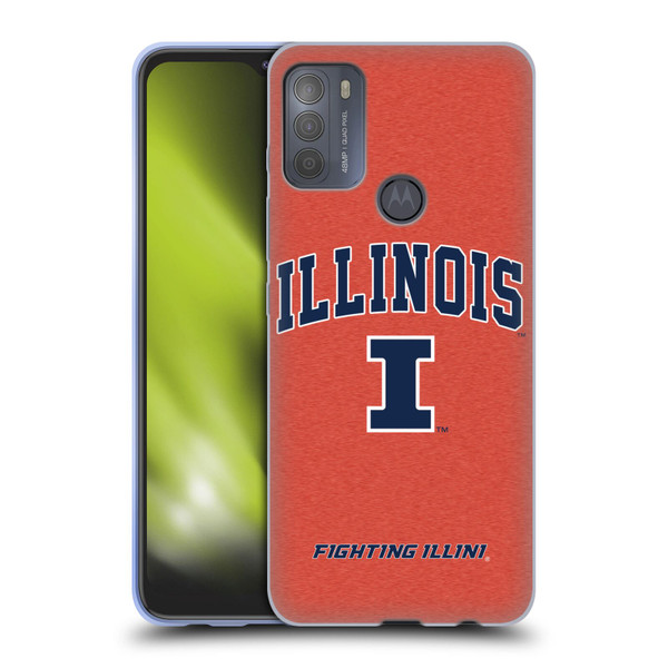 University Of Illinois U Of I University Of Illinois Campus Logotype Soft Gel Case for Motorola Moto G50