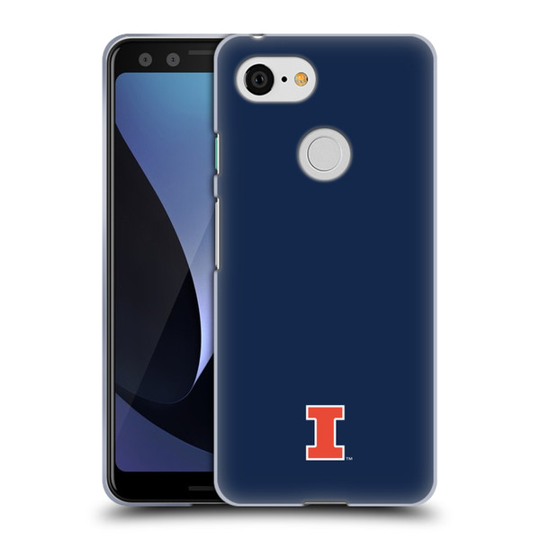 University Of Illinois U Of I University Of Illinois Fighting Illini Soft Gel Case for Google Pixel 3