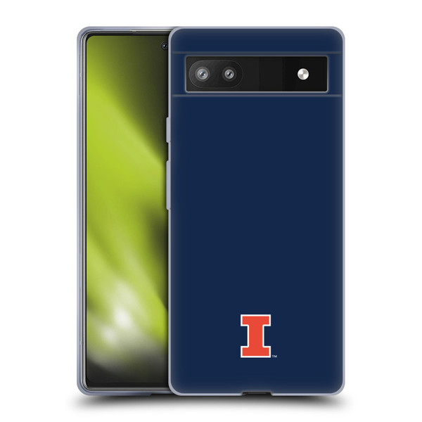 University Of Illinois U Of I University Of Illinois Fighting Illini Soft Gel Case for Google Pixel 6a