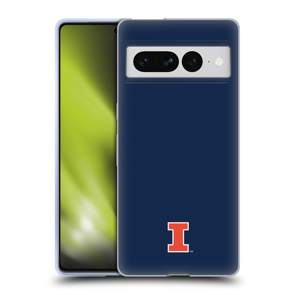 University Of Illinois U Of I University Of Illinois Fighting Illini Soft Gel Case for Google Pixel 7 Pro