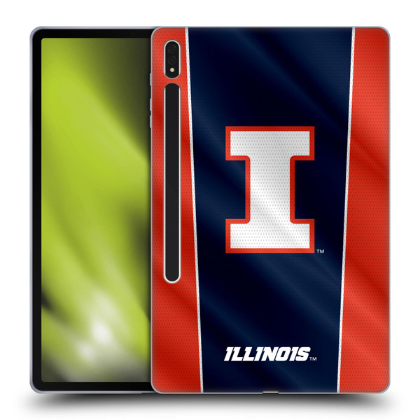 University Of Illinois U Of I University Of Illinois Banner Soft Gel Case for Samsung Galaxy Tab S8 Plus