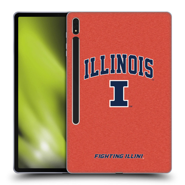 University Of Illinois U Of I University Of Illinois Campus Logotype Soft Gel Case for Samsung Galaxy Tab S8 Plus