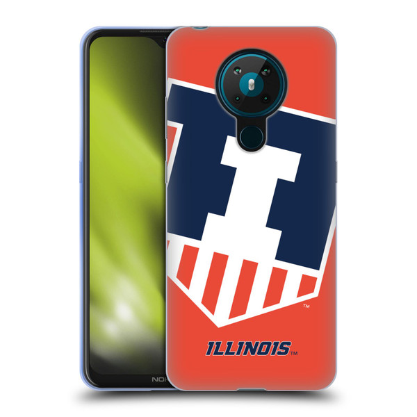 University Of Illinois U Of I University Of Illinois Oversized Icon Soft Gel Case for Nokia 5.3