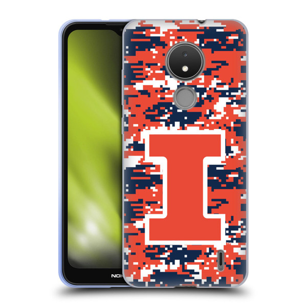 University Of Illinois U Of I University Of Illinois Digital Camouflage Soft Gel Case for Nokia C21