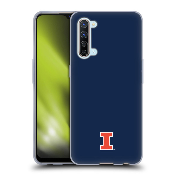 University Of Illinois U Of I University Of Illinois Fighting Illini Soft Gel Case for OPPO Find X2 Lite 5G