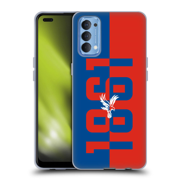 Crystal Palace FC Crest 1861 Soft Gel Case for OPPO Reno 4 5G