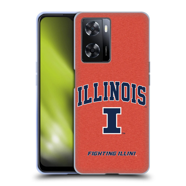 University Of Illinois U Of I University Of Illinois Campus Logotype Soft Gel Case for OPPO A57s