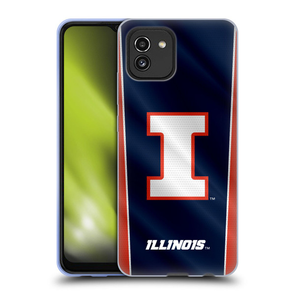 University Of Illinois U Of I University Of Illinois Banner Soft Gel Case for Samsung Galaxy A03 (2021)