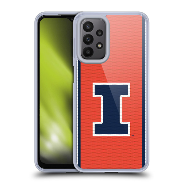 University Of Illinois U Of I University Of Illinois Football Jersey Soft Gel Case for Samsung Galaxy A23 / 5G (2022)