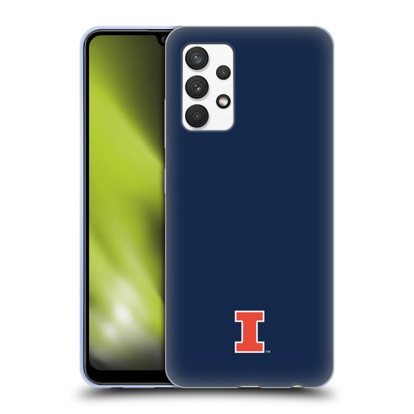 University Of Illinois U Of I University Of Illinois Fighting Illini Soft Gel Case for Samsung Galaxy A32 (2021)