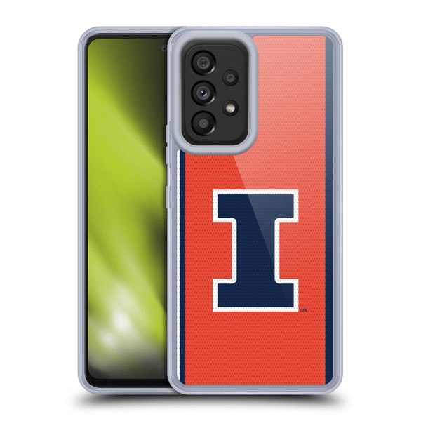 University Of Illinois U Of I University Of Illinois Football Jersey Soft Gel Case for Samsung Galaxy A53 5G (2022)