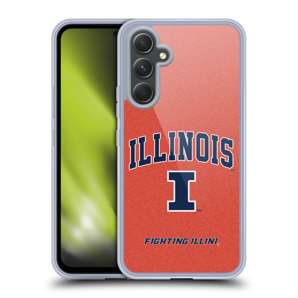 University Of Illinois U Of I University Of Illinois Campus Logotype Soft Gel Case for Samsung Galaxy A54 5G