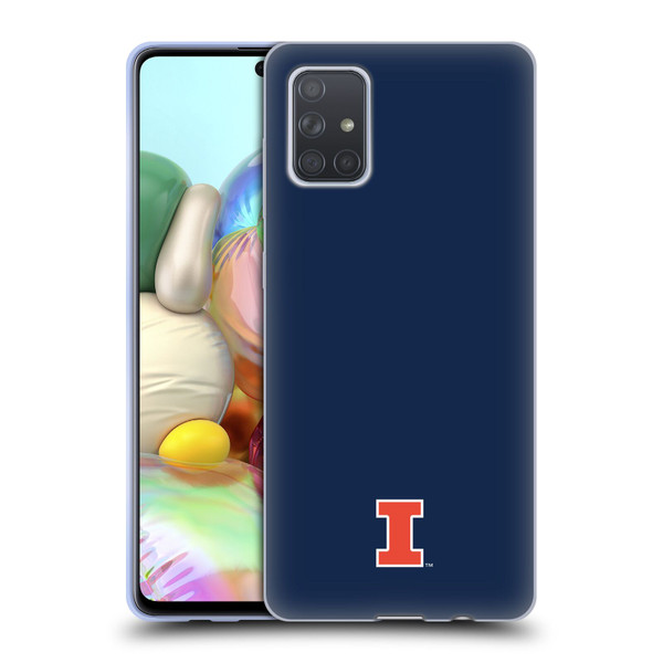 University Of Illinois U Of I University Of Illinois Fighting Illini Soft Gel Case for Samsung Galaxy A71 (2019)