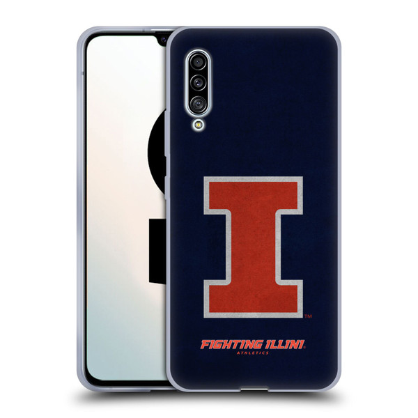 University Of Illinois U Of I University Of Illinois Distressed Look Soft Gel Case for Samsung Galaxy A90 5G (2019)