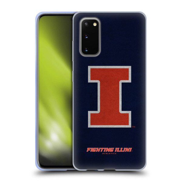 University Of Illinois U Of I University Of Illinois Distressed Look Soft Gel Case for Samsung Galaxy S20 / S20 5G