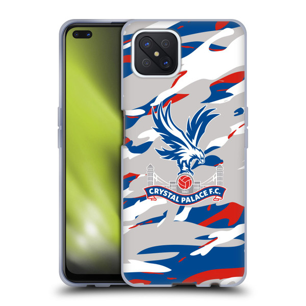 Crystal Palace FC Crest Camouflage Soft Gel Case for OPPO Reno4 Z 5G