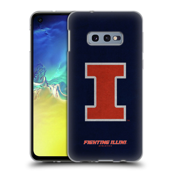 University Of Illinois U Of I University Of Illinois Distressed Look Soft Gel Case for Samsung Galaxy S10e