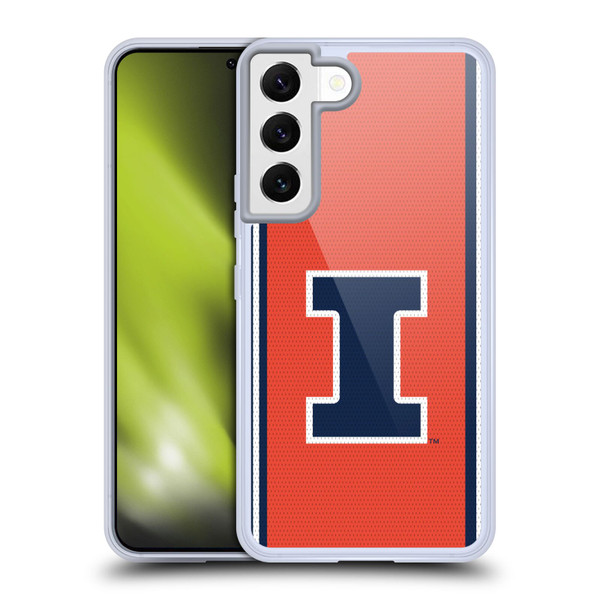 University Of Illinois U Of I University Of Illinois Football Jersey Soft Gel Case for Samsung Galaxy S22 5G