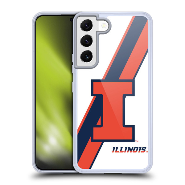 University Of Illinois U Of I University Of Illinois Stripes Soft Gel Case for Samsung Galaxy S22 5G