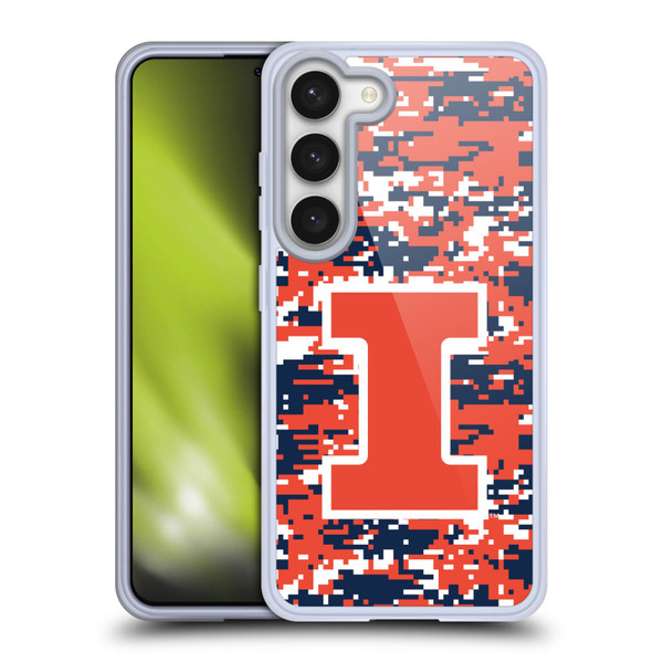 University Of Illinois U Of I University Of Illinois Digital Camouflage Soft Gel Case for Samsung Galaxy S23 5G