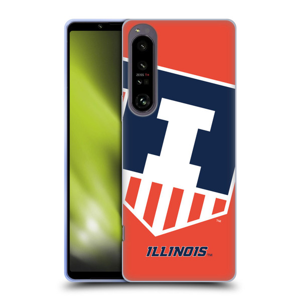 University Of Illinois U Of I University Of Illinois Oversized Icon Soft Gel Case for Sony Xperia 1 IV