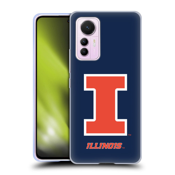 University Of Illinois U Of I University Of Illinois Plain Soft Gel Case for Xiaomi 12 Lite