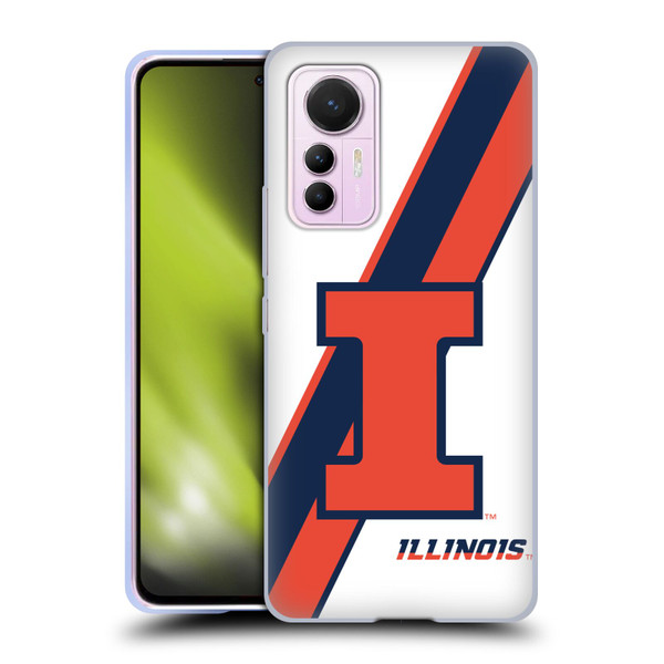 University Of Illinois U Of I University Of Illinois Stripes Soft Gel Case for Xiaomi 12 Lite