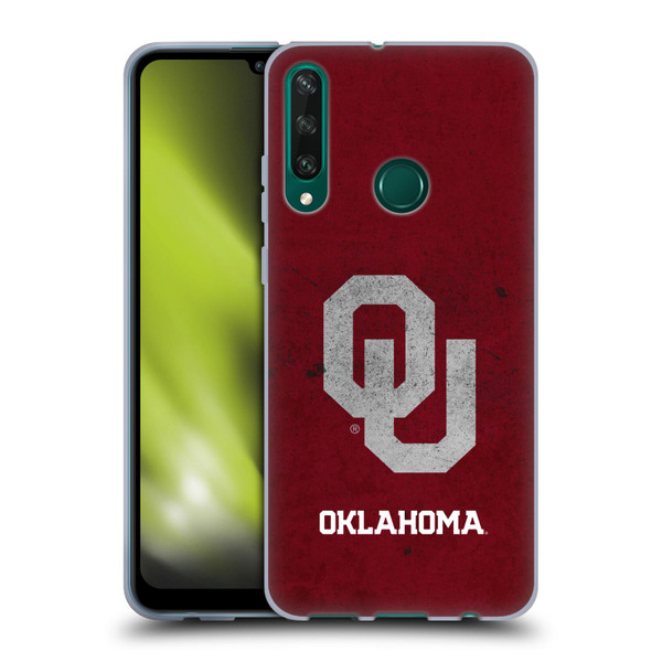 University of Oklahoma OU The University of Oklahoma Distressed Look Soft Gel Case for Huawei Y6p