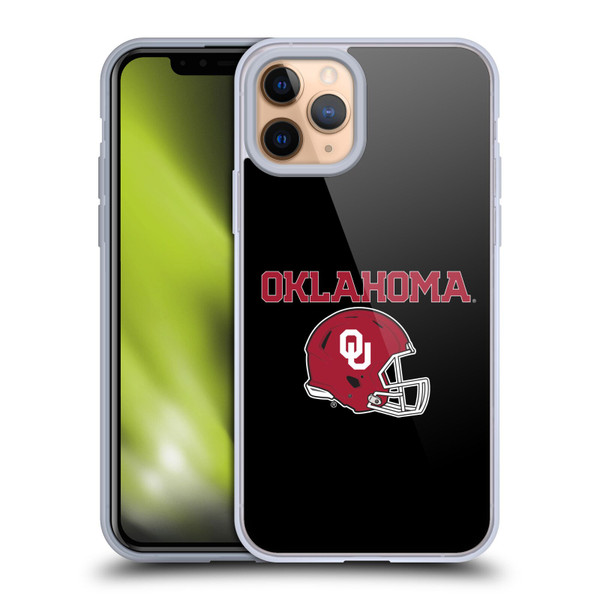 University of Oklahoma OU The University of Oklahoma Helmet Logotype Soft Gel Case for Apple iPhone 11 Pro