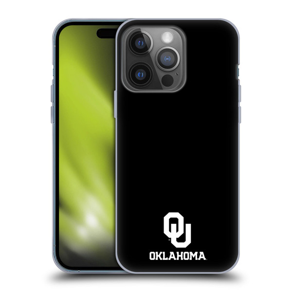 University of Oklahoma OU The University of Oklahoma Logo Soft Gel Case for Apple iPhone 14 Pro