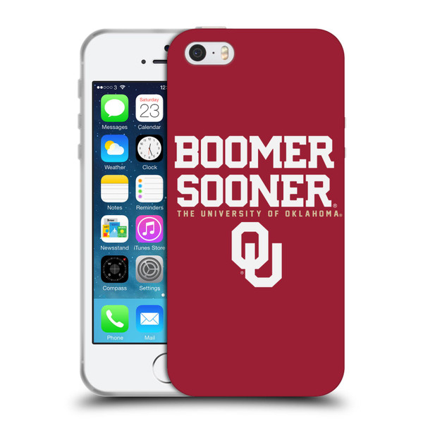 University of Oklahoma OU The University of Oklahoma Boomer Sooner Soft Gel Case for Apple iPhone 5 / 5s / iPhone SE 2016